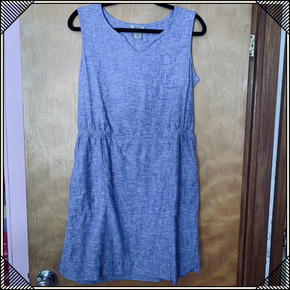 Duluth Trading Co Hemp Knee Length Dress 12